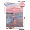 Sunset Sea DIY Diamond Art Painting Kit with Shiny Resin Diamonds for Adults Relaxing Craft Wall Decor and Handmade Gift Idea Set Decor