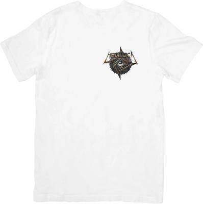 Metallica Logo Music Fit for Men & Women Quality Cotton T-Shirt White.