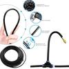 15m Automatisches Bewässerungskit Biegsames Gartenbewässerungssystem mit Einstellbaren Messing-Sprühdüsen 3 Druckmodi DIY Installationsset