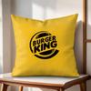 Brand HHun Burger King Cushion Cover Natural Linen Organic Fabric DoubleSided Printing Couch Pillow Covers Home Decor