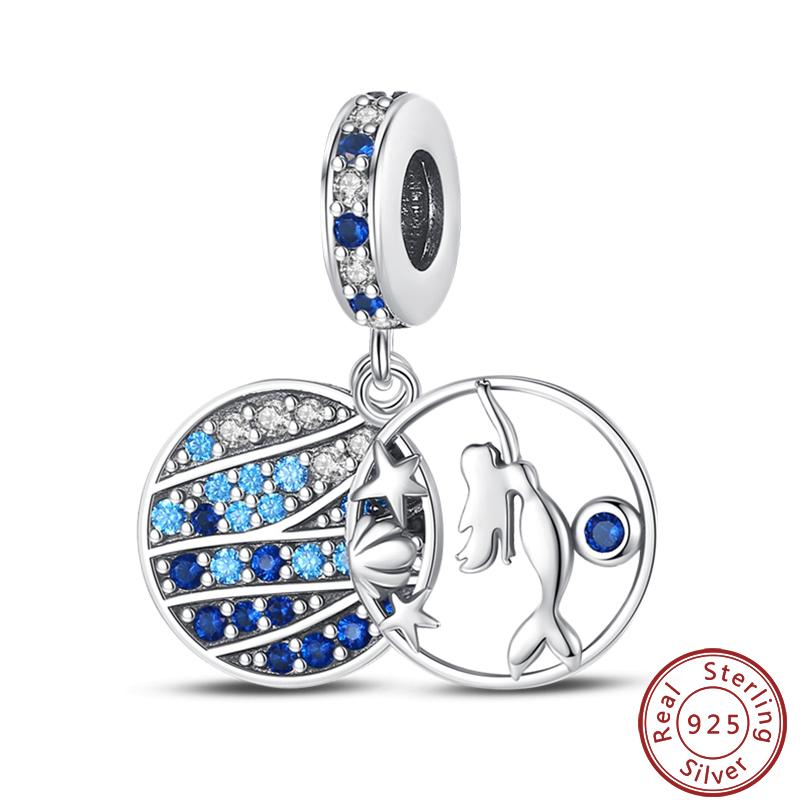 Luminous Ocean Series Copper Dolphin Turtle Octopus Charms Beads 3Mm Diy Fine Jewelry Gifts Making