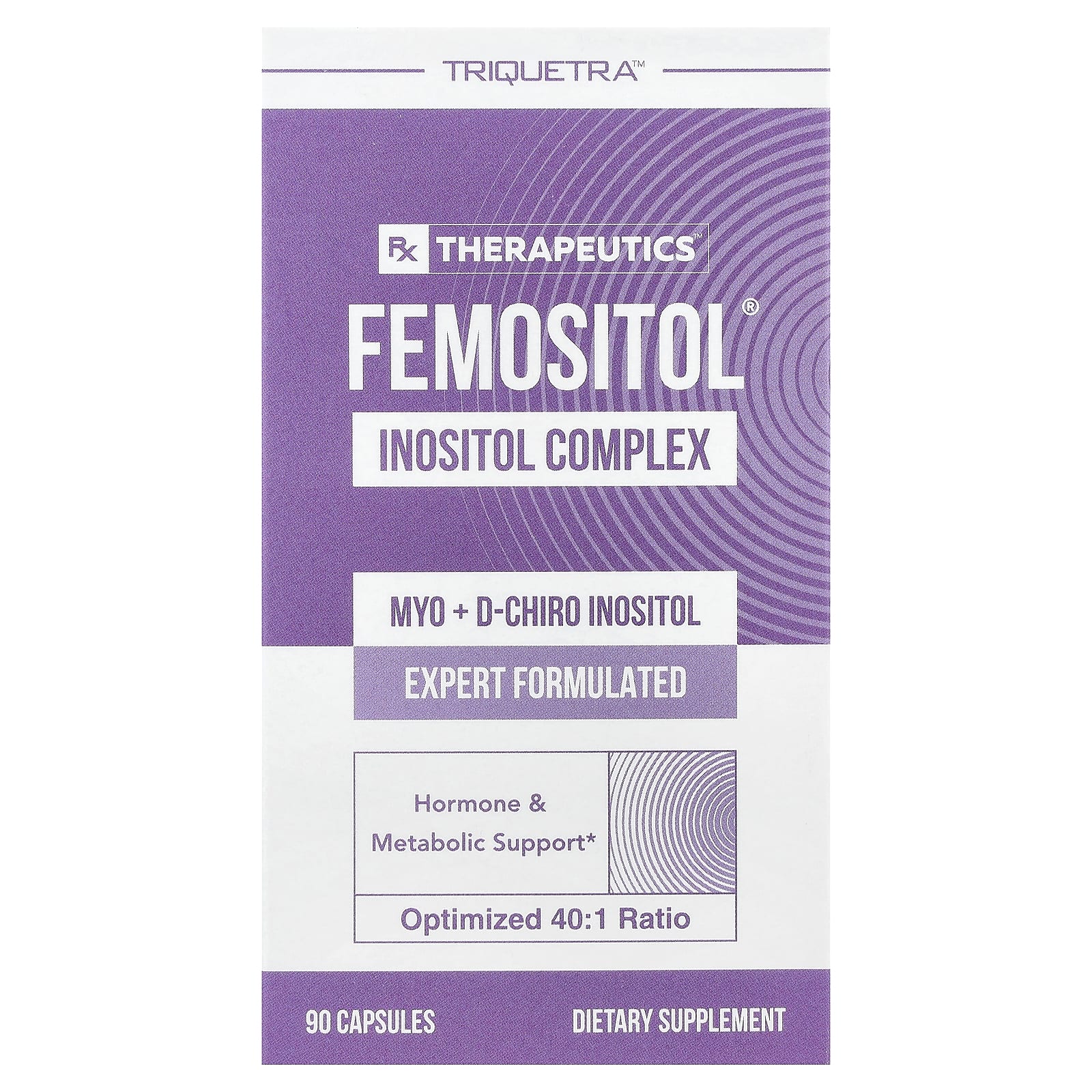 

Triquetra Health, Femositol®, Комплекс інозитолу, 90 капсул