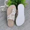 Set Toe Slippers Female Summer New Mesh Thick Bottom Lightweight Casual Outside Wear Flat Bottom Large Size Sandals Slippers
