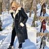 Giacca in flanella alla moda Global Station da donna, giacca in pelle PU calda invernale, nuova giacca a maniche lunghe sottile