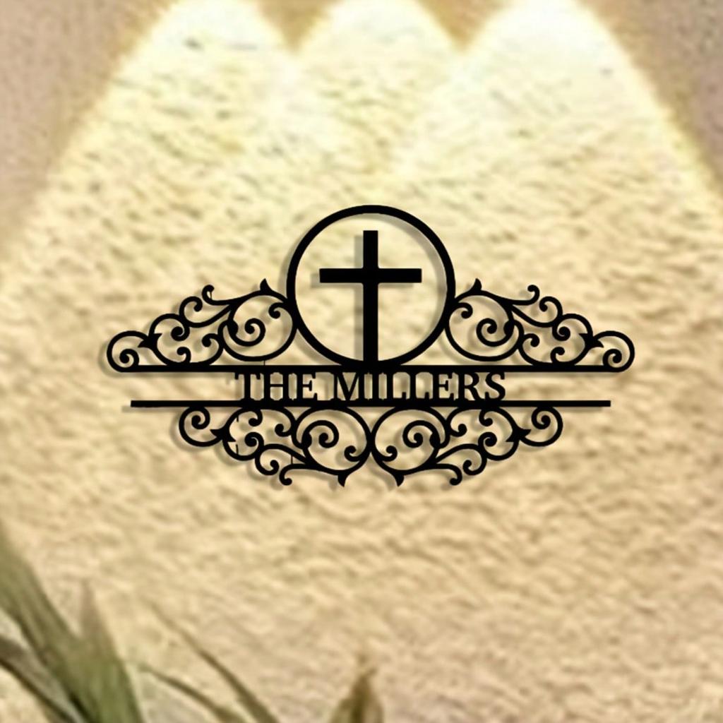 Faith Iron Wall Art Metal Plaque Handcrafted Home Office Decor Inspirational Sign