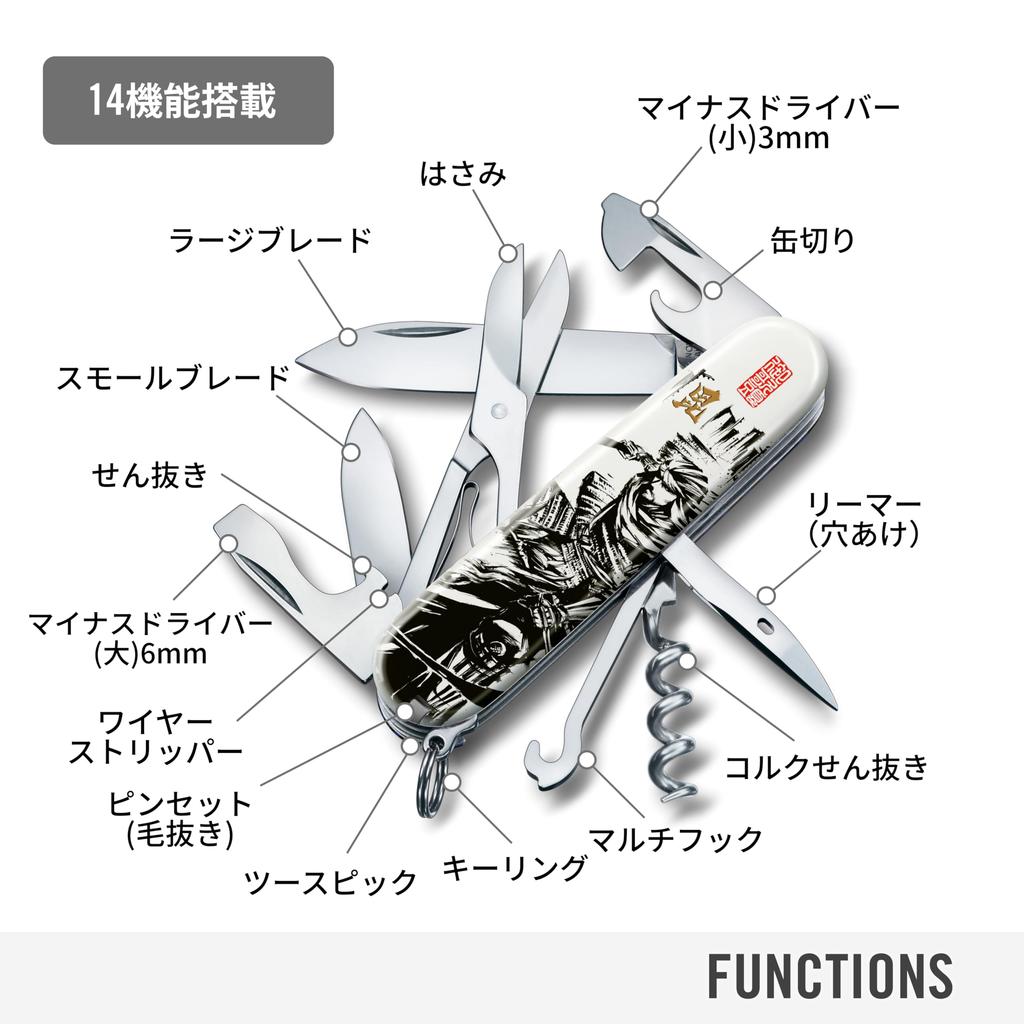 VICTORINOX Sengoku Sumie Climber Uesugi Kenshin Battle of Kawanakajima Collection Multi-tool In Special Paulownia Box Official Product 1.3703.7-X20