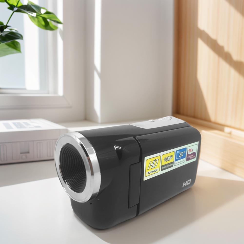 16MP 720P Digital Video Camera 2.0 Inch TFT Color Screen Video DV Camera 16X Digital Zoom Built-in LED Flash for Students Teens