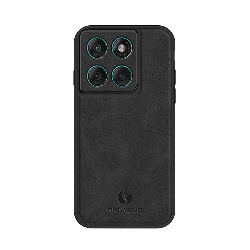 Custodia Posteriore Antiurto in Pelle con Texture di Pecora Opaca Magnetica per Motorola Edge 60 Fusion 5G 6.67" Paraurti Morbido in TPU