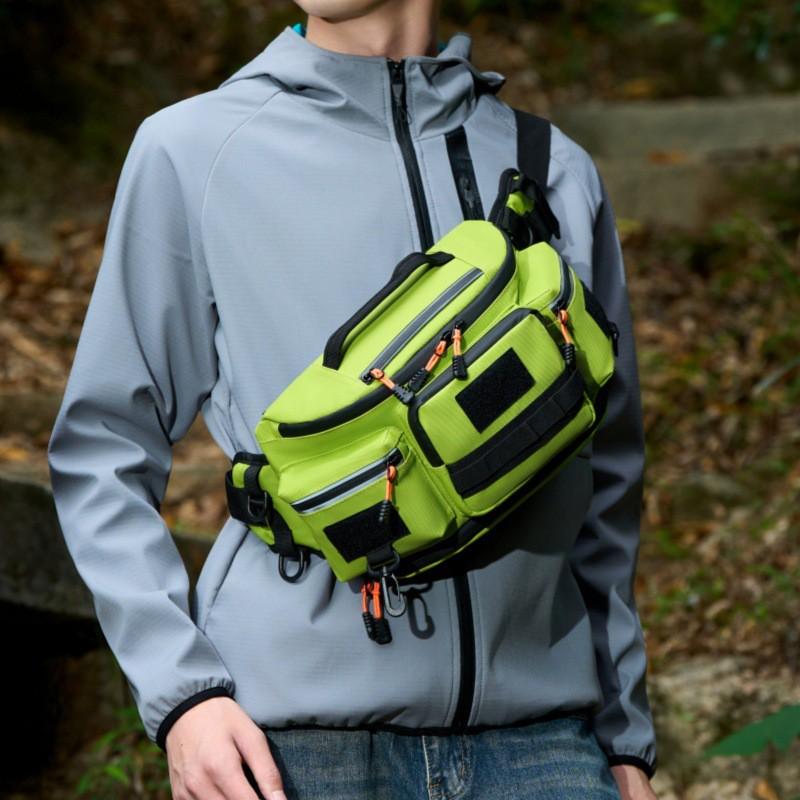 Multi-Functional Outdoor Waist Pack Cycling Hiking Running Tactical Crossbody Bag Lightweight Nylon Sports Gear Storage