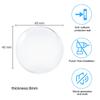 6pcs Baby Transparent Soft Silicone Wall Protector Door Handle Bumper Non-slip Self-adhesive Round Doors Stop Muffler