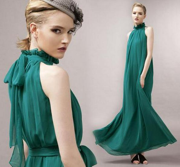 Women's Extra Long Fairy Beach Dress - Summer Chiffon, Plus Size, Spaghetti Strap