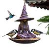 Funny Wizards Bird Feeders Purple Clothed WizardBird Feeders Hangable Resin Outdoor Bird Feeder Food Station For Finches Robins