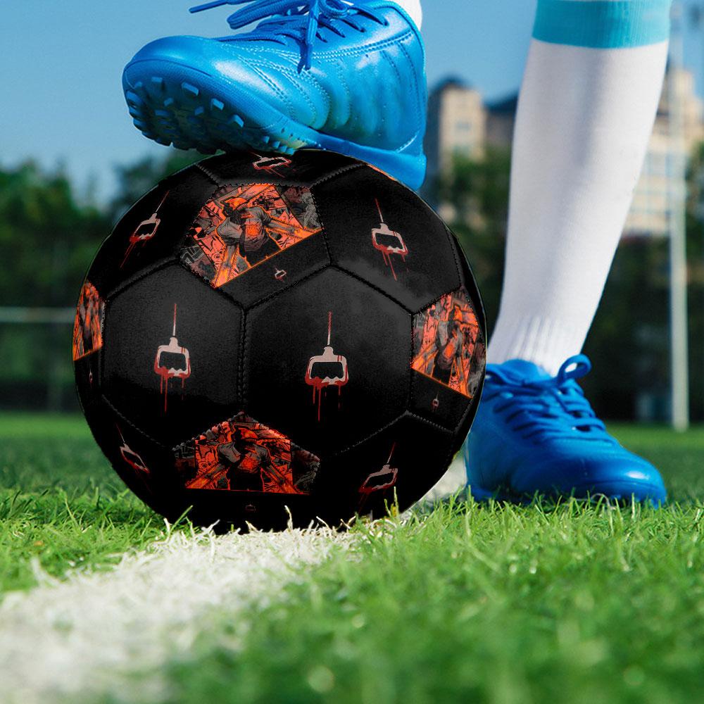 1pc Chainsaw Man Soccer Ball Size 5 Indoor Soccer Ball Fashion Colorful Backyard Game - Great For Sports Fans Gift HE3