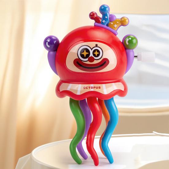 Kids Wind-up Dancing Octopus Toy Educational Clockwork Spring Octopus Toy Toddlers Boys Girls Interactive Crawling Cartoon Octopus Toy