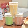 Outdoor Anti Drop Fruit Cup, Portable Double-Layer With Drain And Fork, Breakfast Salad Cup, Outdoor Picnic Fruit Cup, Oat Cup
