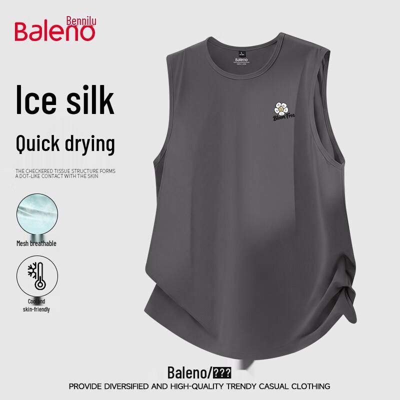 Baleno Men s JPB Graffiti Print Ice Silk Mesh Tank Top 3XL