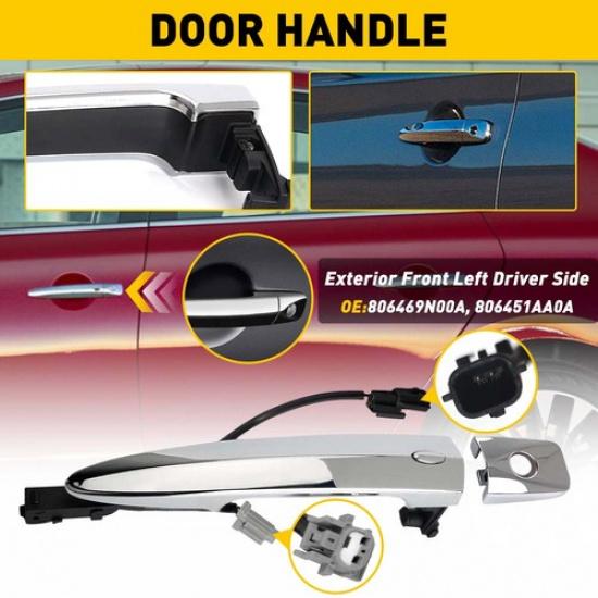 Front Left Side (Driver) Handle Door For 2013-2018 Nissan Sentra S, SL, SR, SV