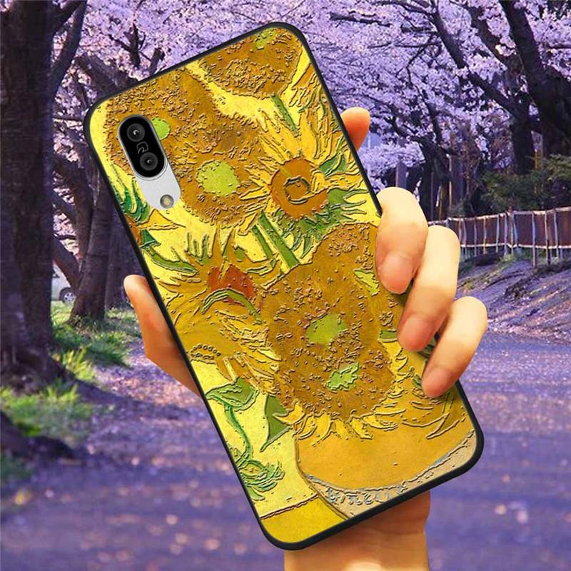 For Sharp Aquos Sense3 Case 3D Flower Relief Silicone Soft Emboss Cover For Sharp Aquos Sense 3 Lite Sense6 6 Luxury Cartoon