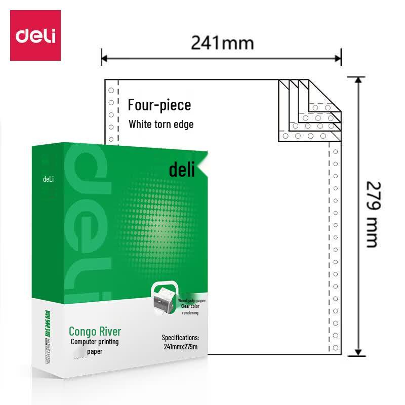 Deli GH241-4 Continuous Form Computer Paper