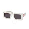 Off White Atlantic Grey Rectangular Unisex Sunglasses Oeri025 0107 52