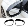 For Nissan Altima -2025 Bright Black Rearview Mirror Rain Eyebrow Trim