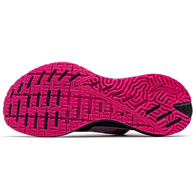 Li Ning Shadow Essential Lightweight Coverage Low Top Running Shoes Women's Black Purple ARHQ258-2