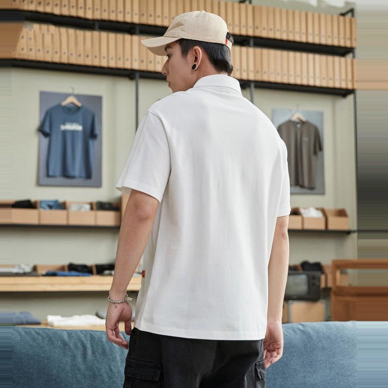 Li Ning Fitness Series Polo Shirt Men's White YPLU057-1