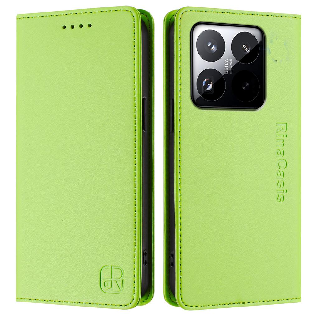 Etui skórzane RINACASIS RC01 do Xiaomi 15T z podstawką blokującą RFID