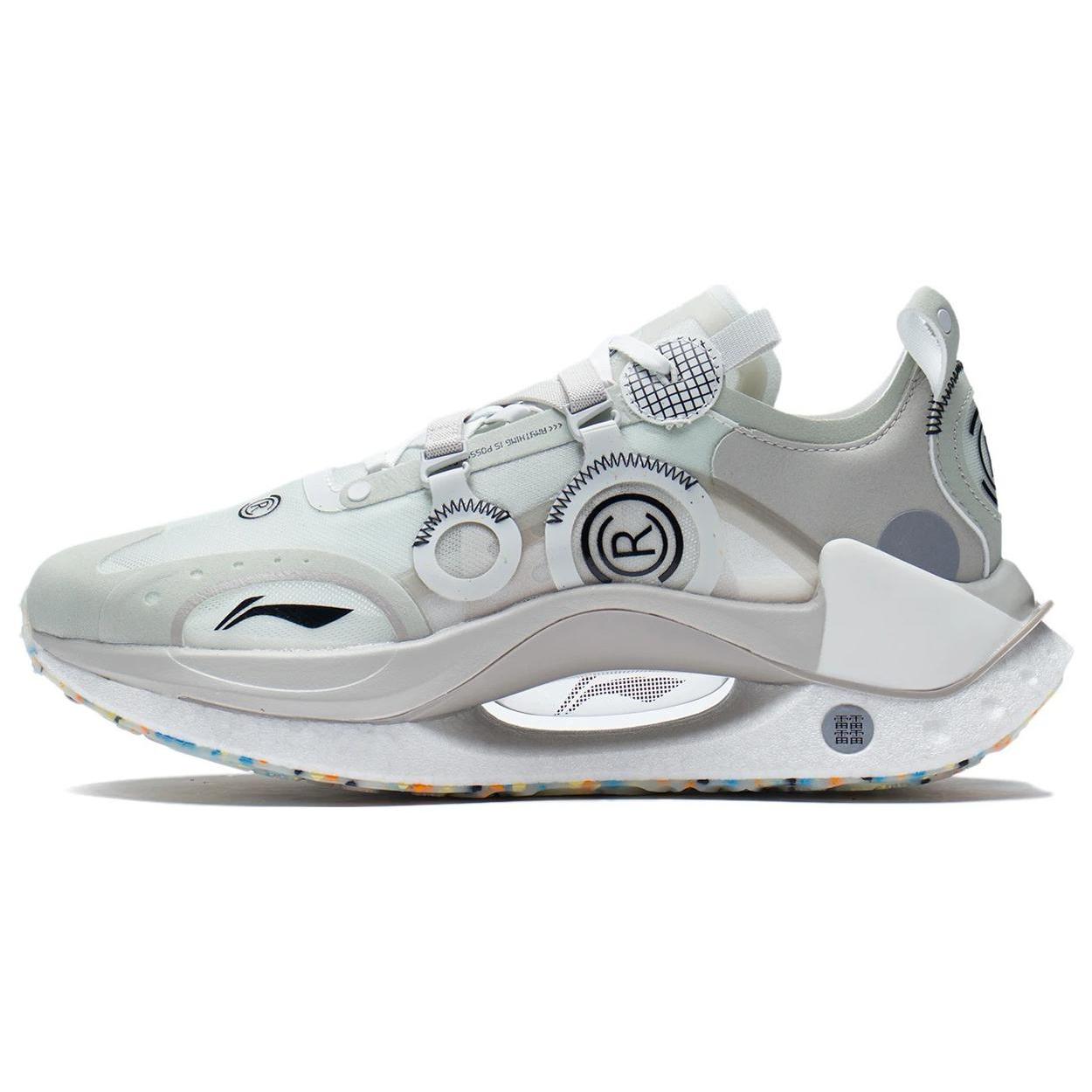 

Новые кроссовки для бега LiNing Jueying CRC Мужские Низкие Белые Морозные/Серебристо-Серые Рыбные AZGS021-1 43