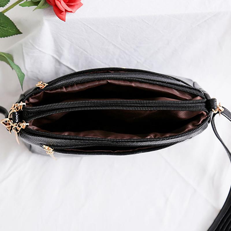Women Shoulder Crossbody Bags Purse Bowknot PU Leather Messenger Handbags Small Phone Pocket