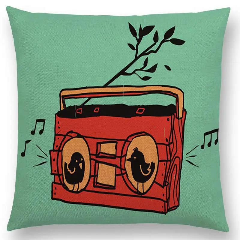 Colorful Cartoon Patterns Throw Pillow Cover With Short Plush Print For Living Room Sofa Decoration Cushion Cover Pillow Covers