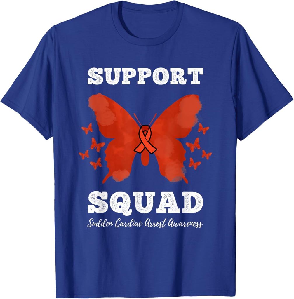 Support Squad SCA Sudden Cardiac Arrest Awareness Unisex T-Shirt