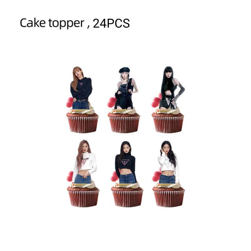 

Украшения для вечеринки в стиле Blackpink Милые и стильные товары для вечеринки 24PCS Small Topper