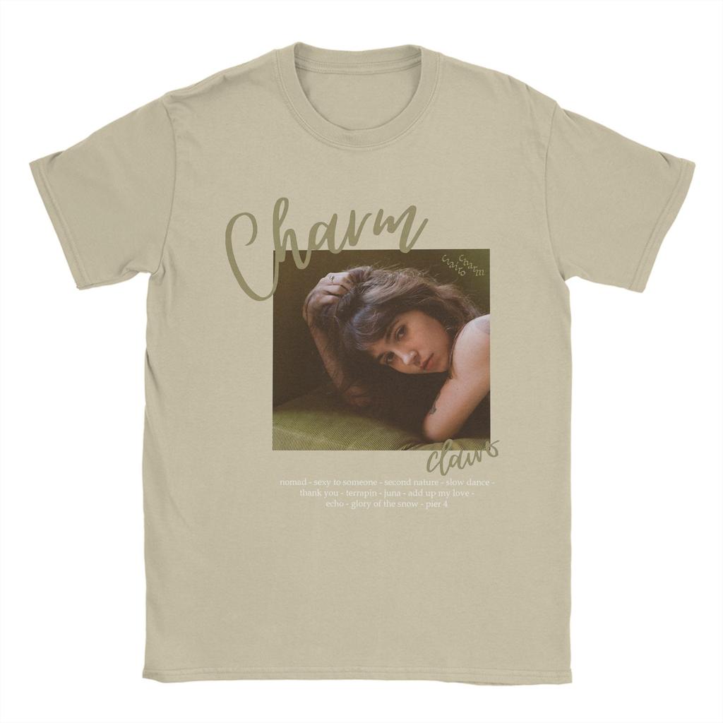 Men's Charm By Clairo Music T Shirt  100% Cotton Clothing Vintage Short Sleeve O Neck Tees Gift Idea T-Shirts