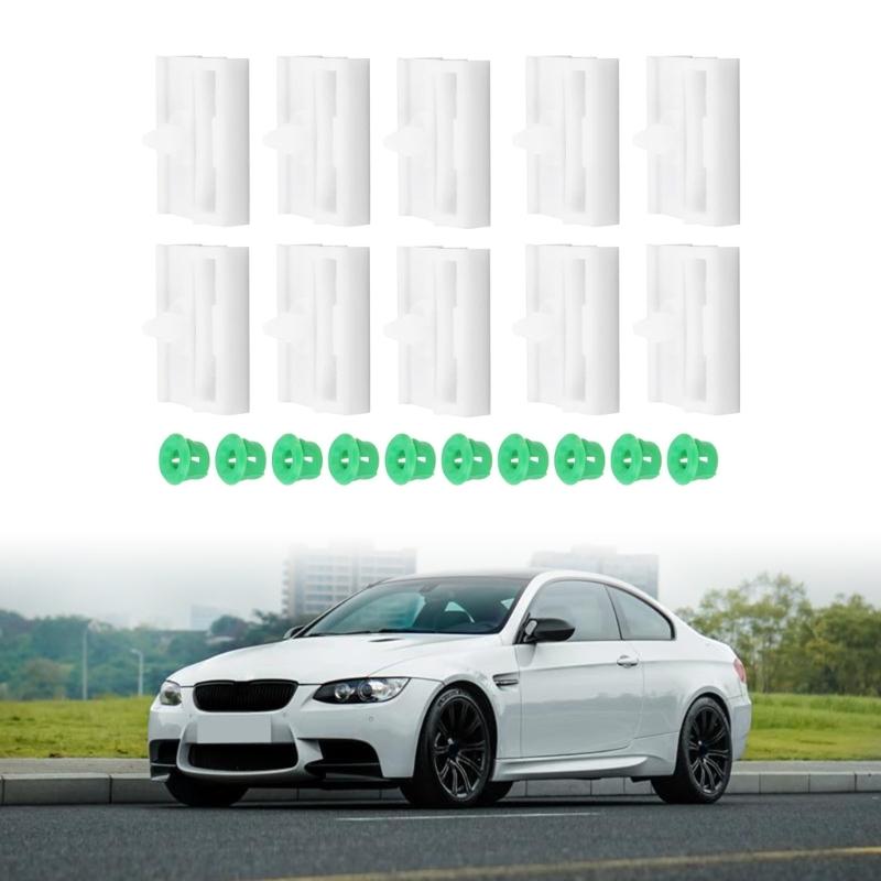20Pcs Car Side Sill Skirt Fastener Clips With Grommets For E32 E46 E90 51711932996 Vehicle Body Plastic Repair Retainers
