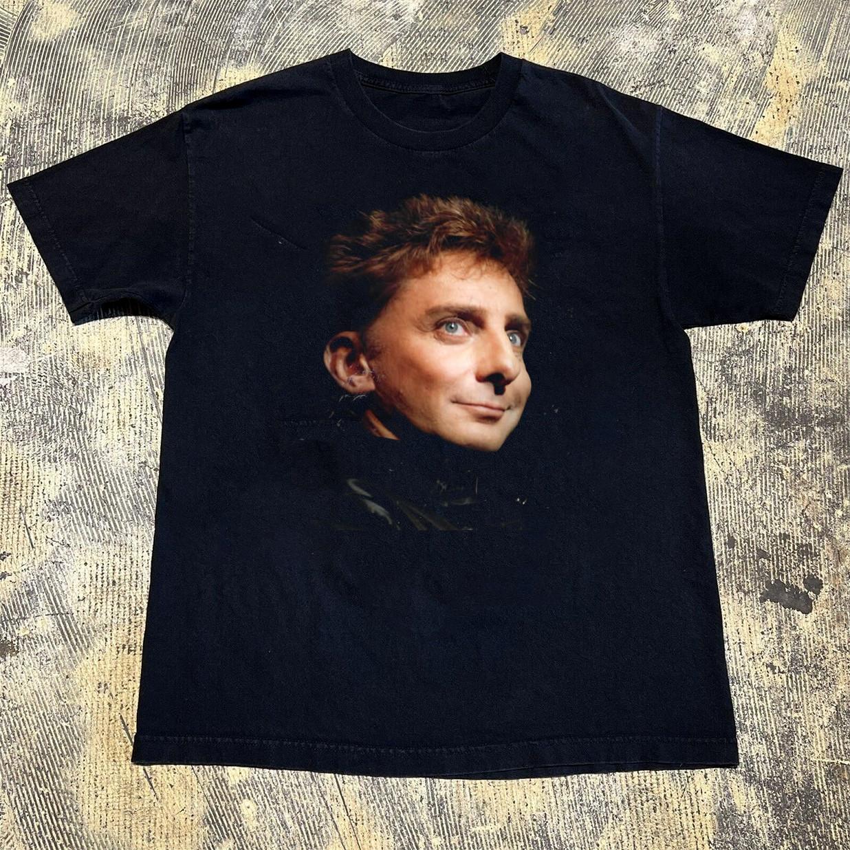 Singer Barry Manilow tour 2026 shirt s-5xl 1 side Black unisex HW123 XL
