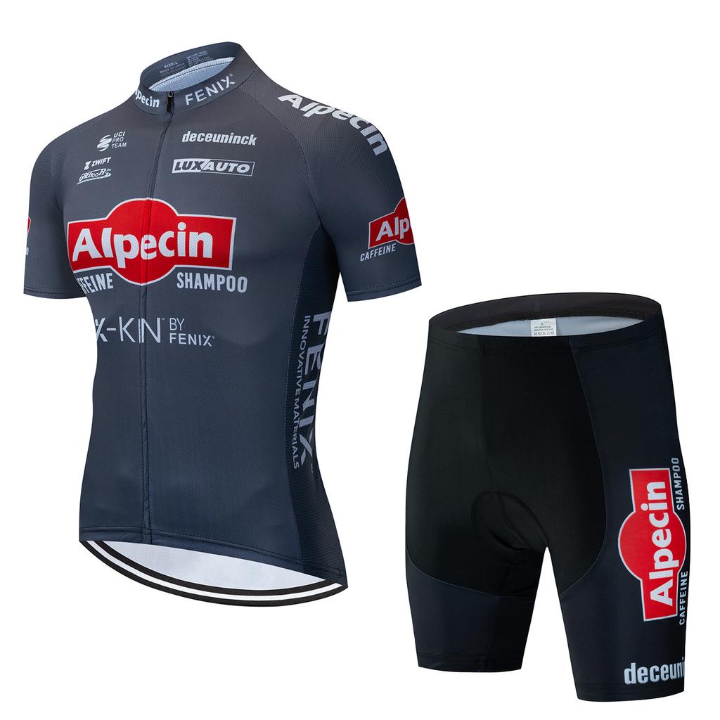 Tour De France Team Cycling Jersey Men's Short Sleeve Summer Shirt Breathable Quick Dry Outdoor Sportswear Mountain Clothing Set