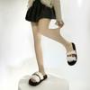Autumn and Winter Nude Bare Leg Artifact Over The Knee Stockings Nude Skin Tone Double-layer Warm Velvet High Tube Socks Half-length Stockings Women