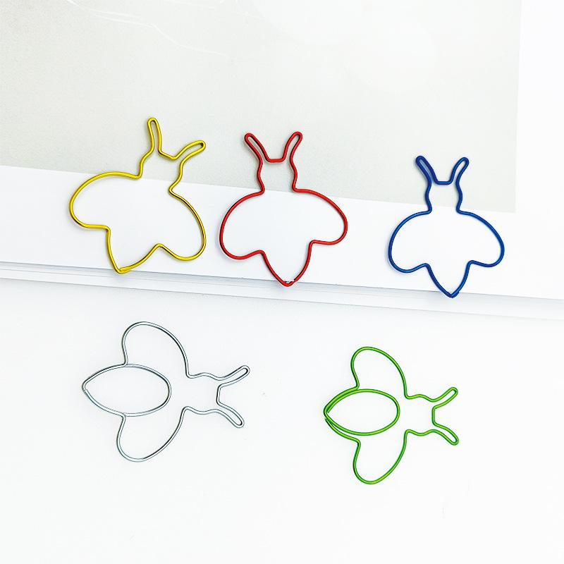 Colorful Butterfly and Bee Cartoon Paperclips - Creative New Design