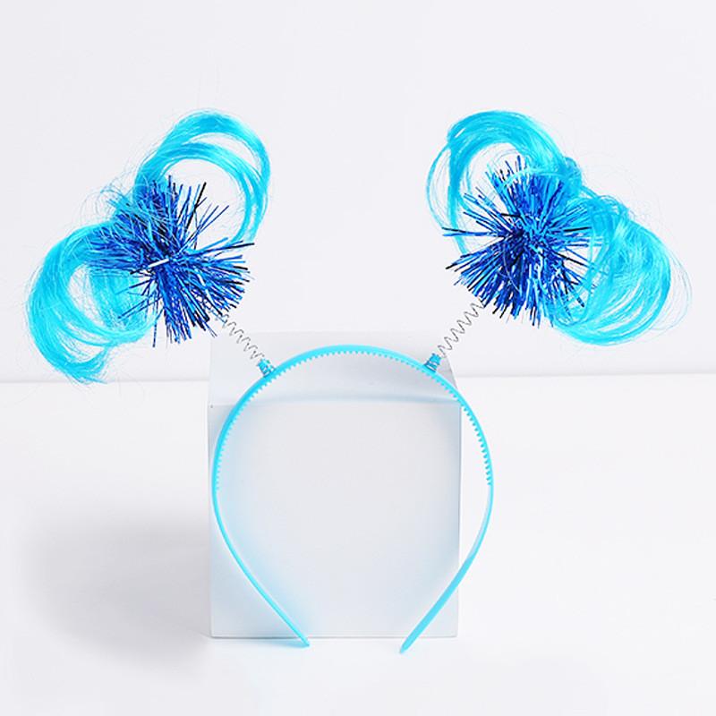 1980s Celebration Headgear Set With Feather Wigs And Jewelry For Seasonal Festivities