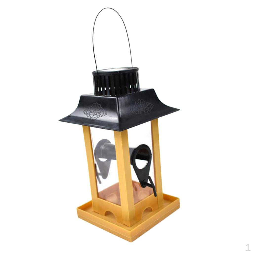 Solar Powered Bird Feeder BalconY Non- for Cockatiel Finch Parakeet