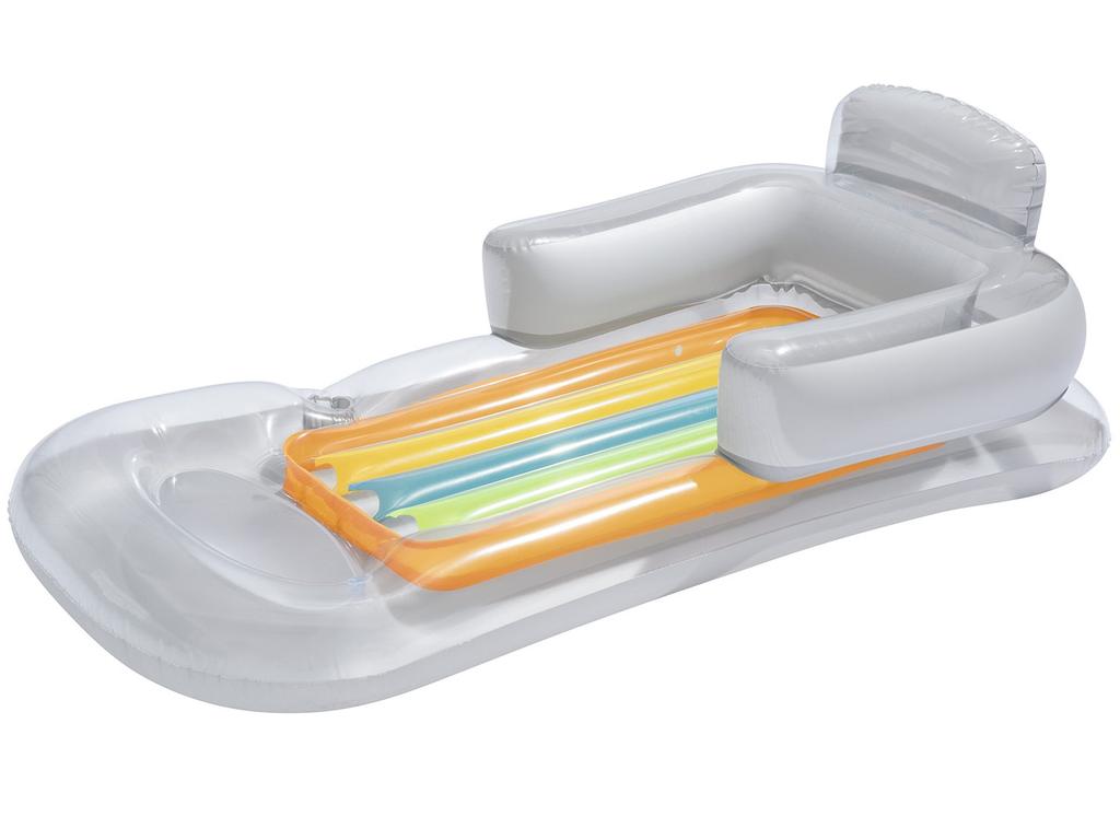 Aufblasbare Matratze, Sessel, Liegestuhl 161 x 84 cm Bestway 43028 Silber