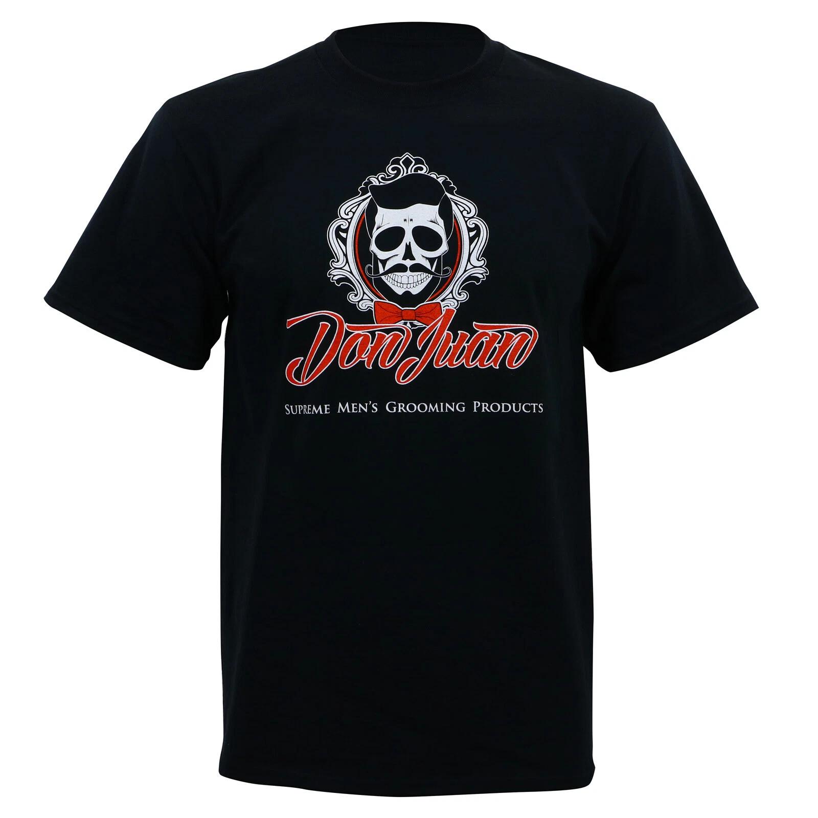 

Оригинальная футболка с логотипом DON JUAN POMADE Supreme для ухода за мужчинами Черная S-2XL НОВАЯ 2XL