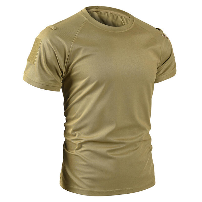 Men Summer Round Neck Tactical Military T-Shirt Men Camouflage Army Green Short Sleeve Tee Breathable Lightweight Quick-Dry Half Sleeve Top Daily Wear