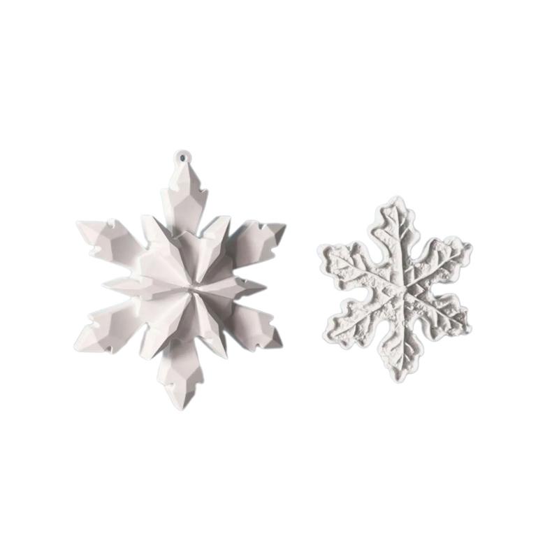 Reusable Silicone Snowflake Molds For Festival Party Decorations And Baking Supplies Seasonal Ornament Mould