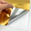 Gold Series Permanent Adhesive Craft Vinyl 6pcs 12" x 10" Metal Outdoor Sticker Film for Home Party Mugs Window Decor for cut