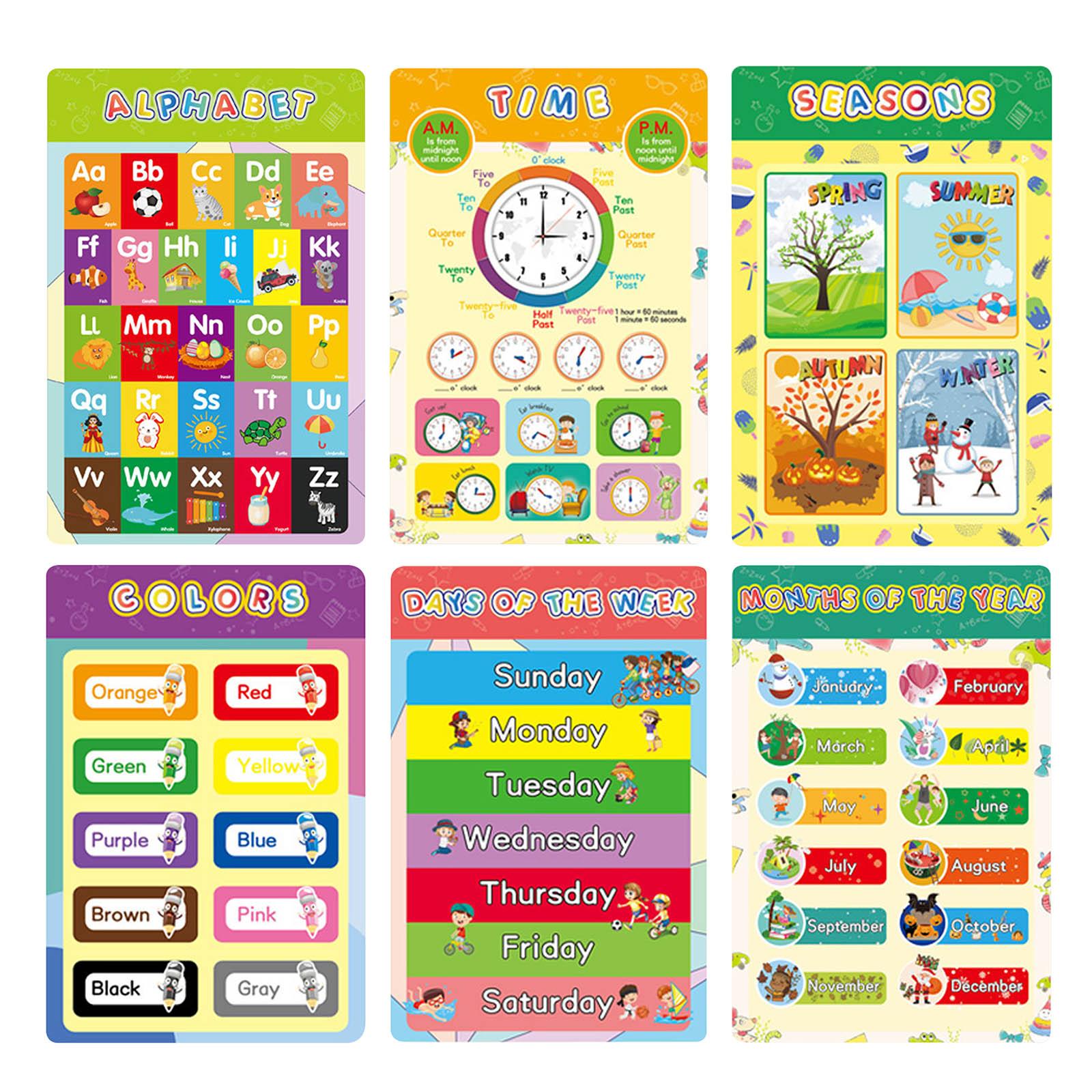 

16 Bohemian Educational Posters For Toddler Classrooms And Teacher Decorations, Suitable For Ages 1 To One Size