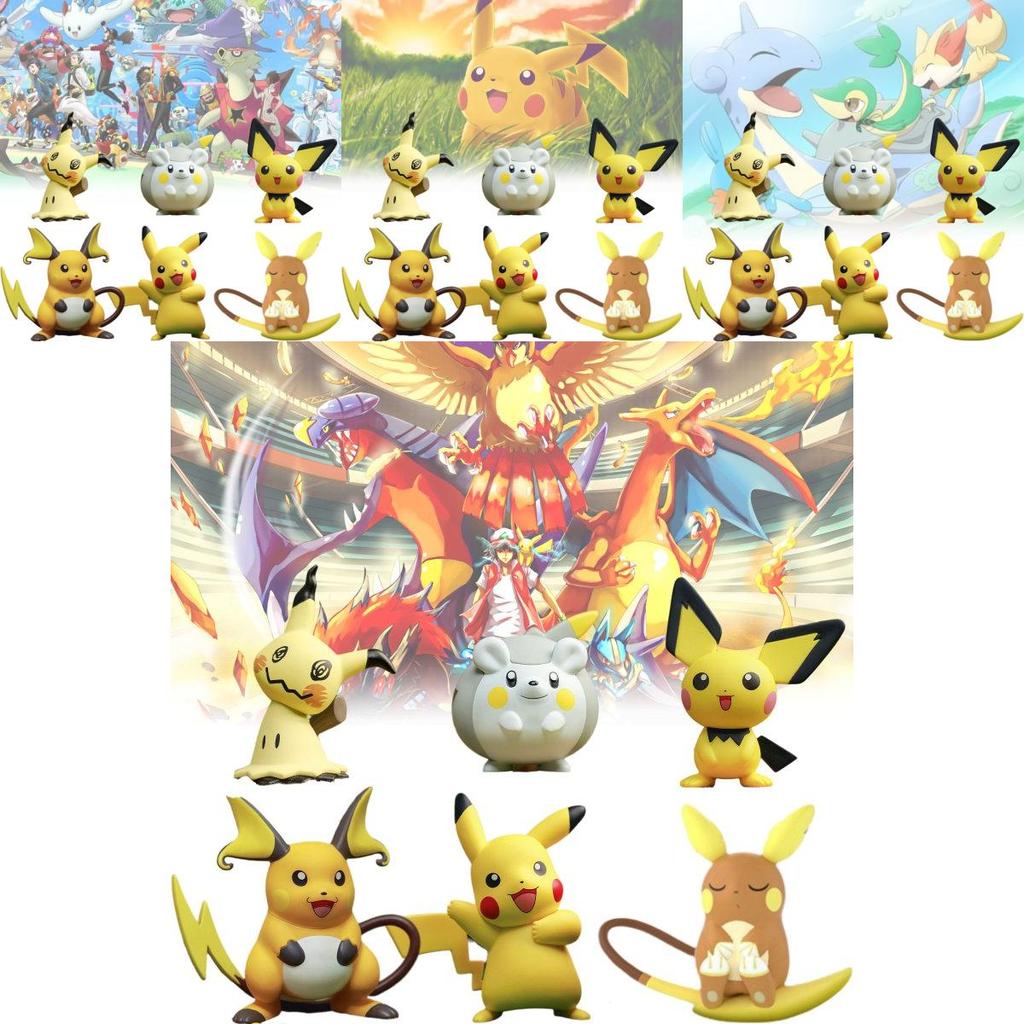 Cute Pokmon Pikachu Character Collectible Figurine Perfect For Desktop Display