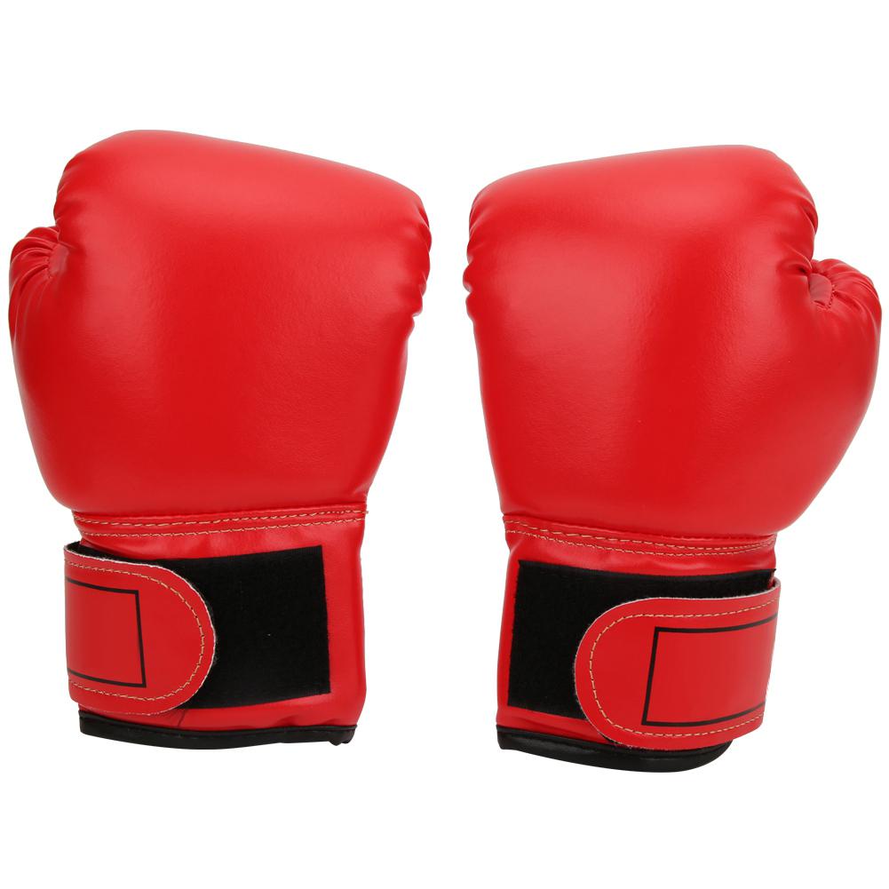 Breathable PU Leather Boxing Gloves Kid Sparring Sandbag Mitts Training Equipment