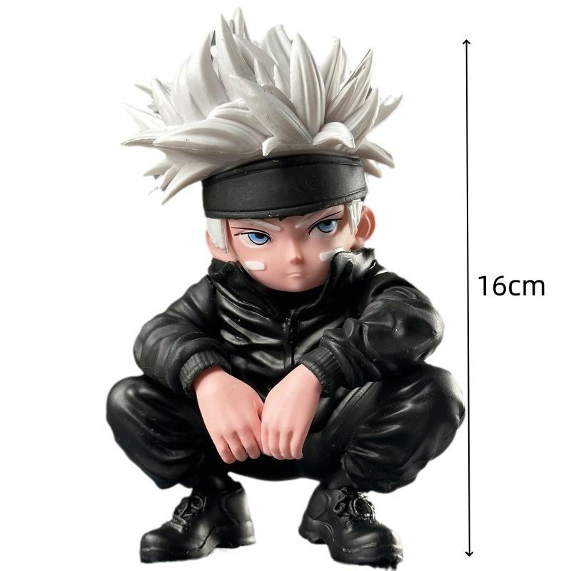 Anime Jujutsu Kaisen Satoru Gojo Figure PVC Cute Toy for Children Model Doll
